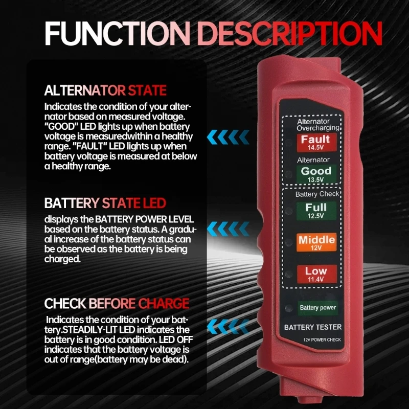 X6HF Устройство для проверки автомобильного аккумулятора тестер цифрового