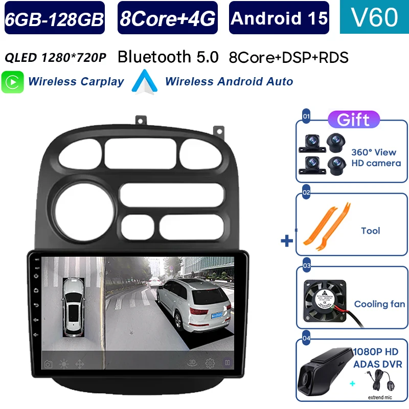 

Автомобильное радио для JAC Refine M1 2012 - 2015 для Hyundai H1 A1 1997 - 2007 GPS навигация мультимедийный плеер Android Авто No 2din DVD