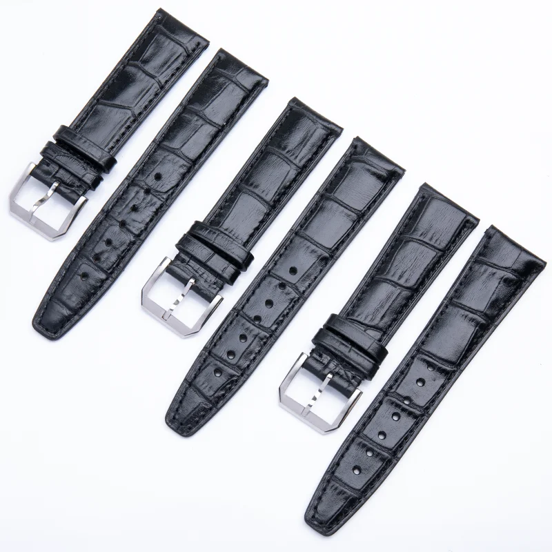 

20/21/22mm Top Quality Soft Cowhide Leather Watchband Flat End Belt Fit For IWC Strap Pilot'S Watches Portofino Portugieser Belt
