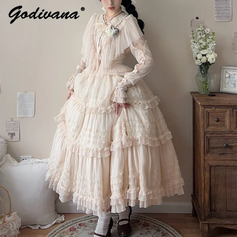 Кружевной сетчатый жилет Fairy в горошек и юбка SK комплект из 2 предметов наряды для