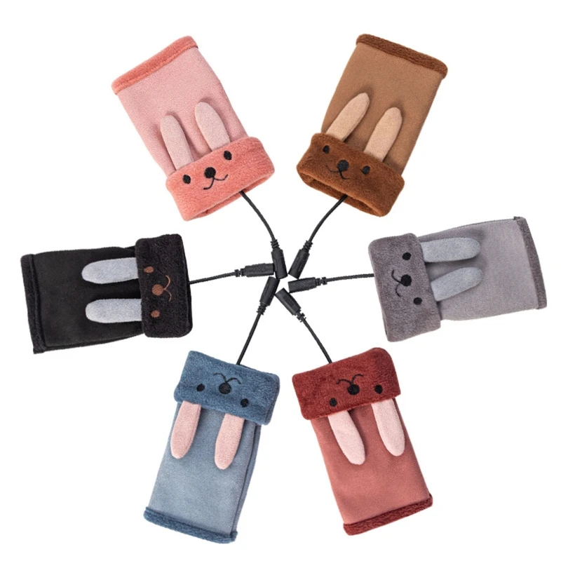 

Перезаряжаемые с USB перчатки A2UF с подогревом, велосипедные перчатки с наполнителем и короткими пальцами