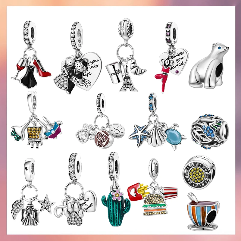 

Бусины-ракушки для браслетов Pandora, серебро 925 пробы