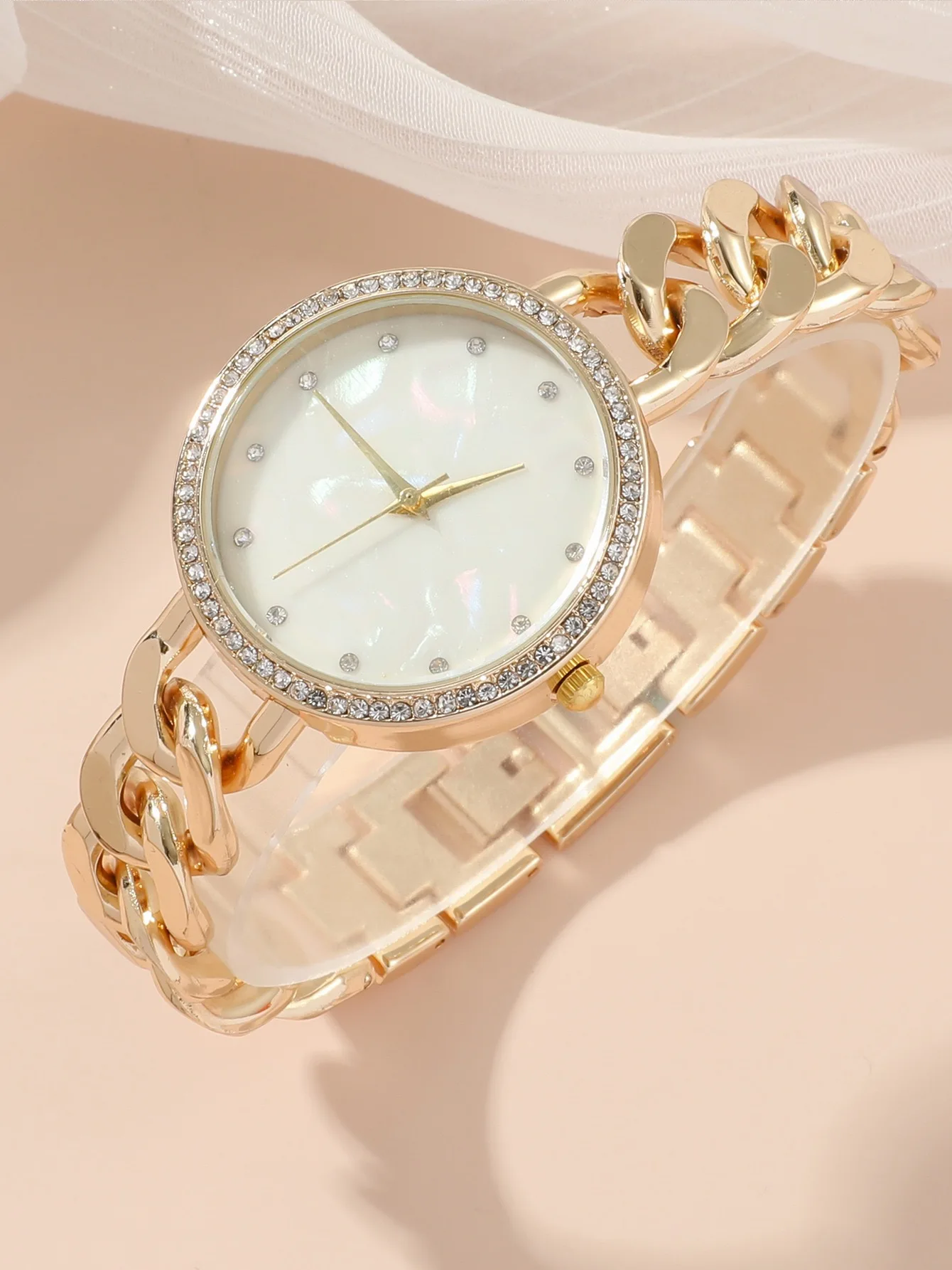 Fashion Women Luxury Rhinestone Stainless Steel Quartz Watches Ladies Business Watch Japanese Relogio Feminino