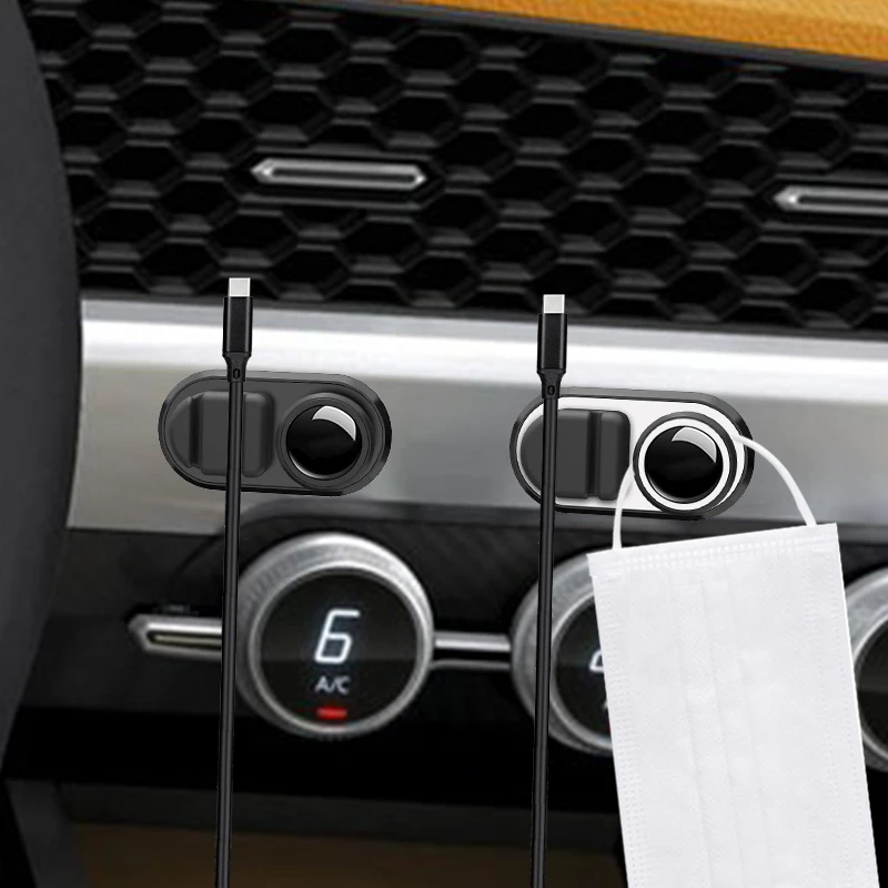 

Car Hook Phone Data Cable Storage Hook Sticker Interior Accessories For Fiat 500 Grande Punto Abarth Stilo Palio Bravo Doblo FR