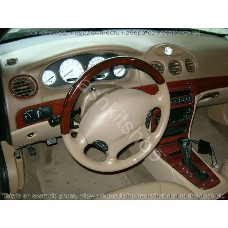 Накладки салона под дерево карбон алюминий для Chrysler LHS 1999-1999. Комплект L181. |