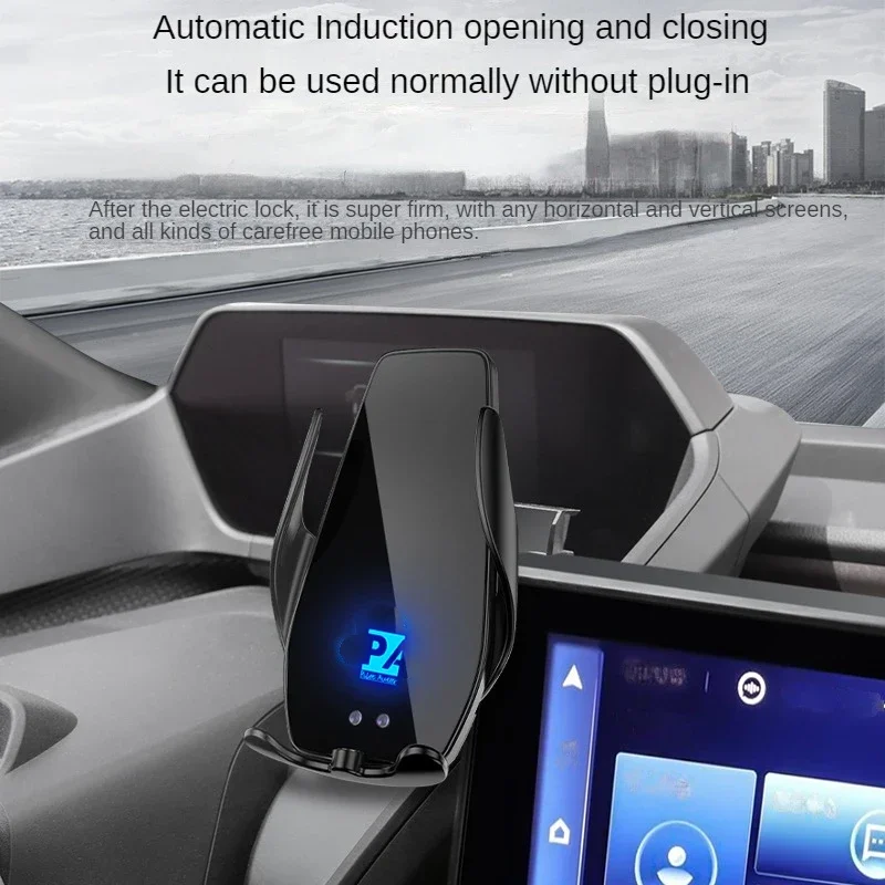 Для Toyota BZ4X 2022 автомобильный экран держатель для телефона беспроводное зарядное