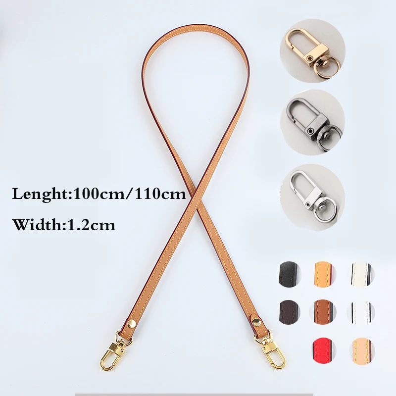 Trendy Cowhide Bag Strap Handbag Belt Shoulder Messenger Crossbody Genuine Leather Bag Strap Replacement Women Bag Accessories