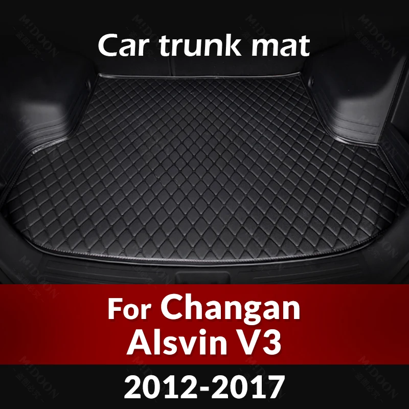 

Car Trunk Mat For Changan Alsvin V3 2012 2013 2014 2015 2016 2017 Custom Car Accessories Auto Interior Decoration