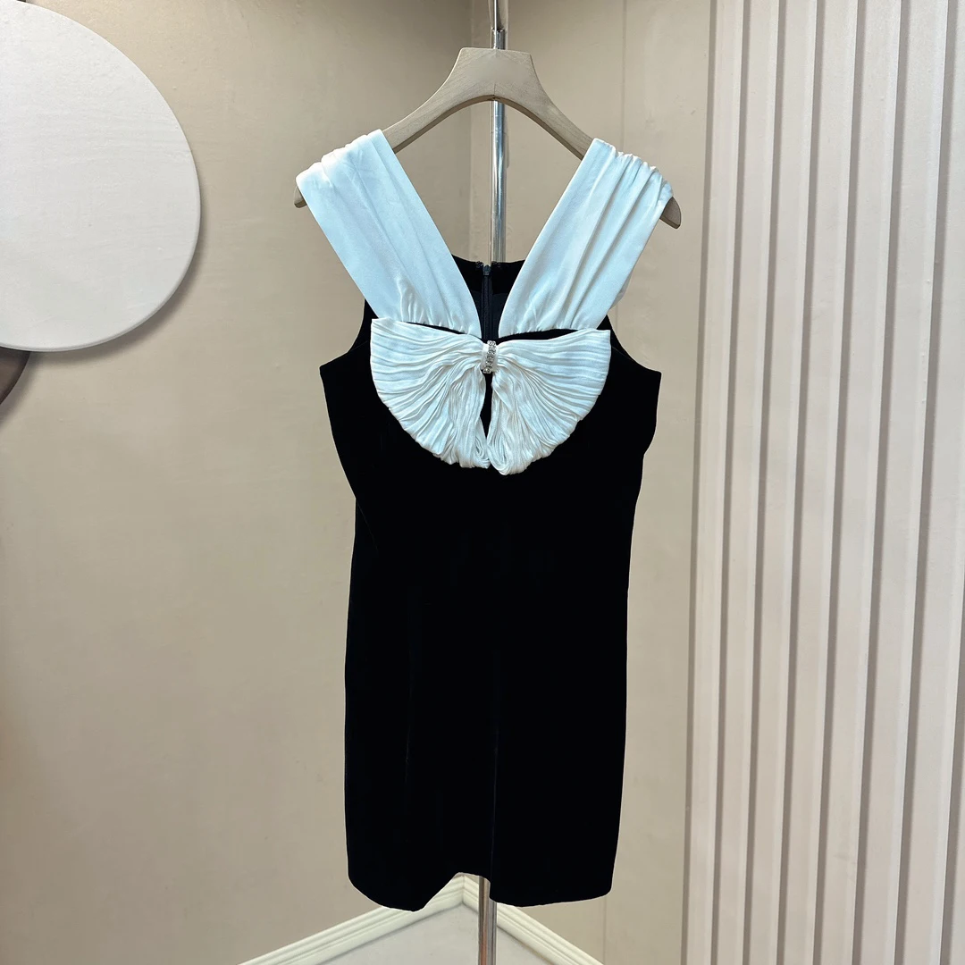 

Женское бархатное платье на бретелях, платье с одним открытым плечом и открытым плечом, 2023