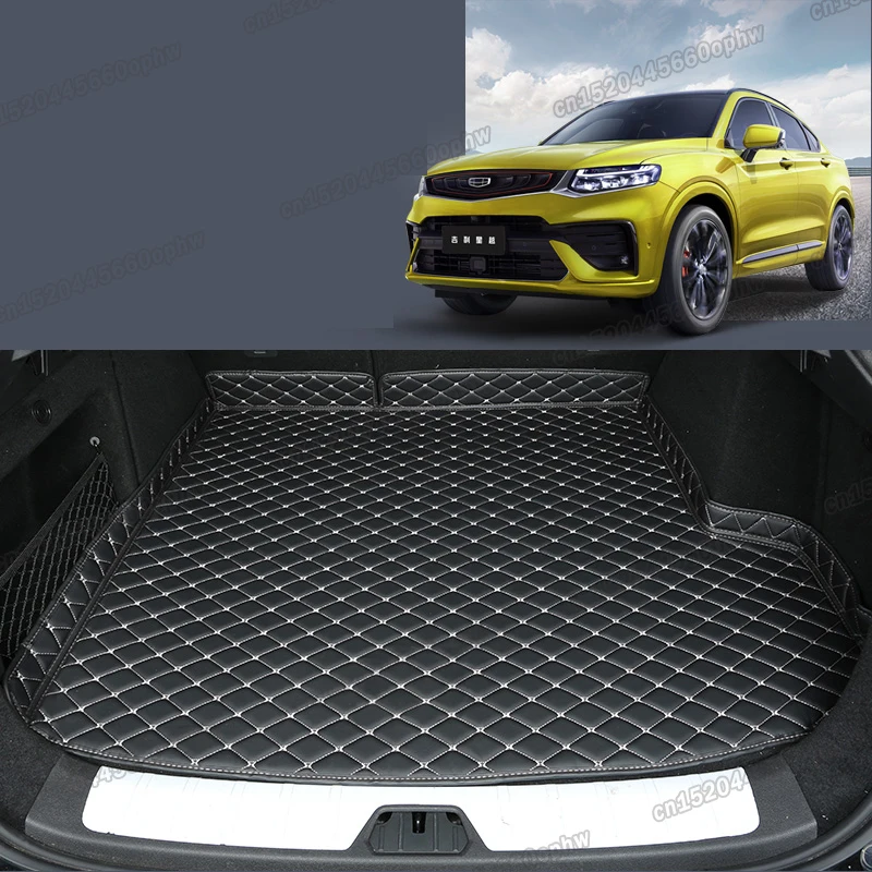 leather car trunk mat cargo liner rear boot luggage cushion for geely xingyue1 tugella 2019 2020 2021 2022 accessories interior |