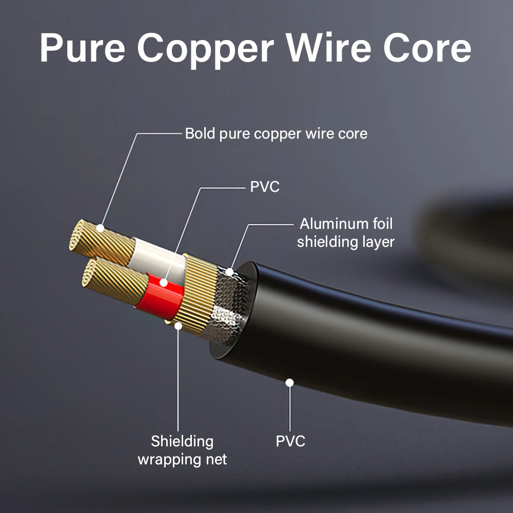 Фото 6.5mm To 6.5 mm Mono/Dual channel stereo Long Cable For Amplifier Mixer Electric Bass Guitar Jack TS TRS 1-30 Meter 6.35mm Cord №3