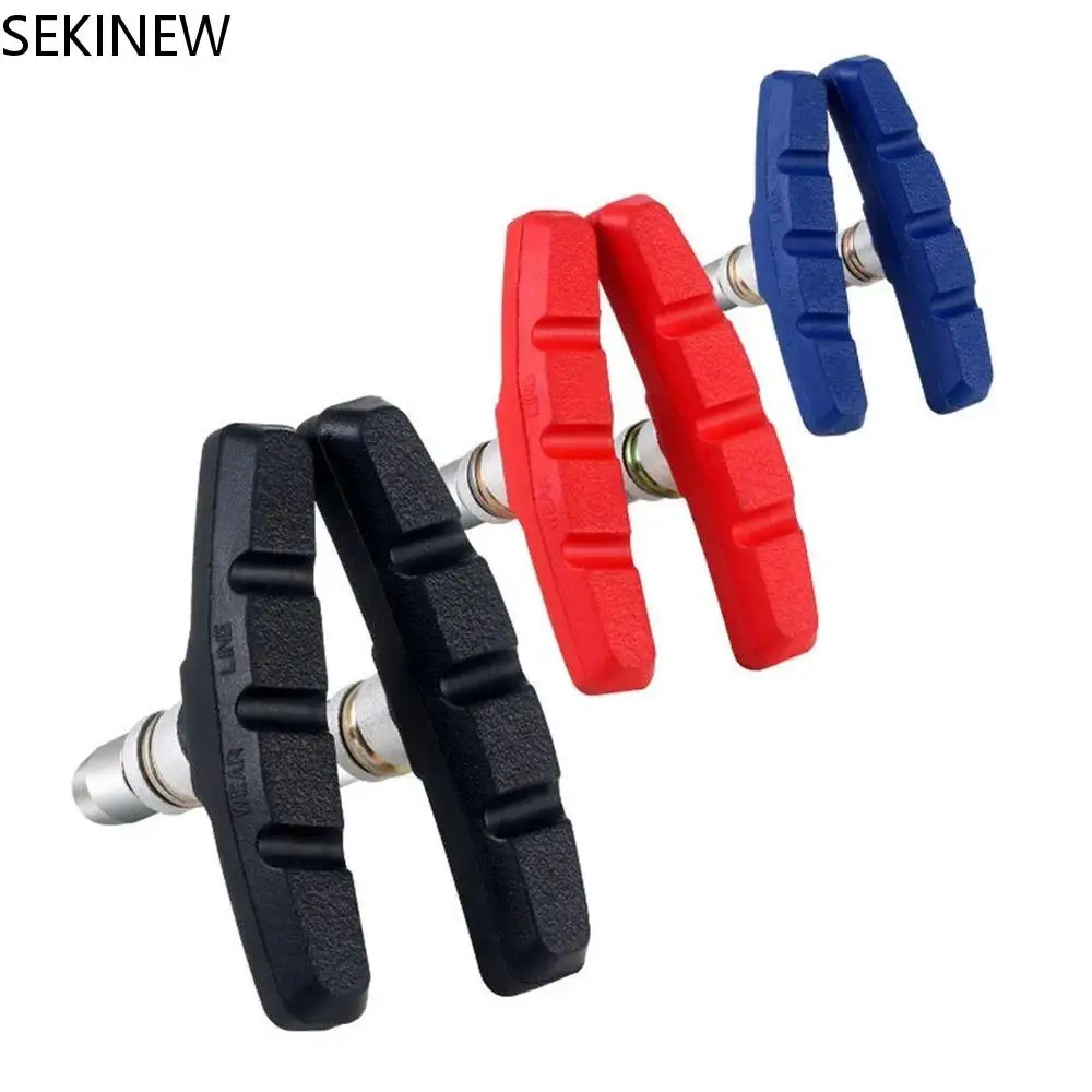1Pair Mountain Bicycle V Brake Pads MTB Road Bike Replacement Break Block Cycling V Brake Bicycle Parts