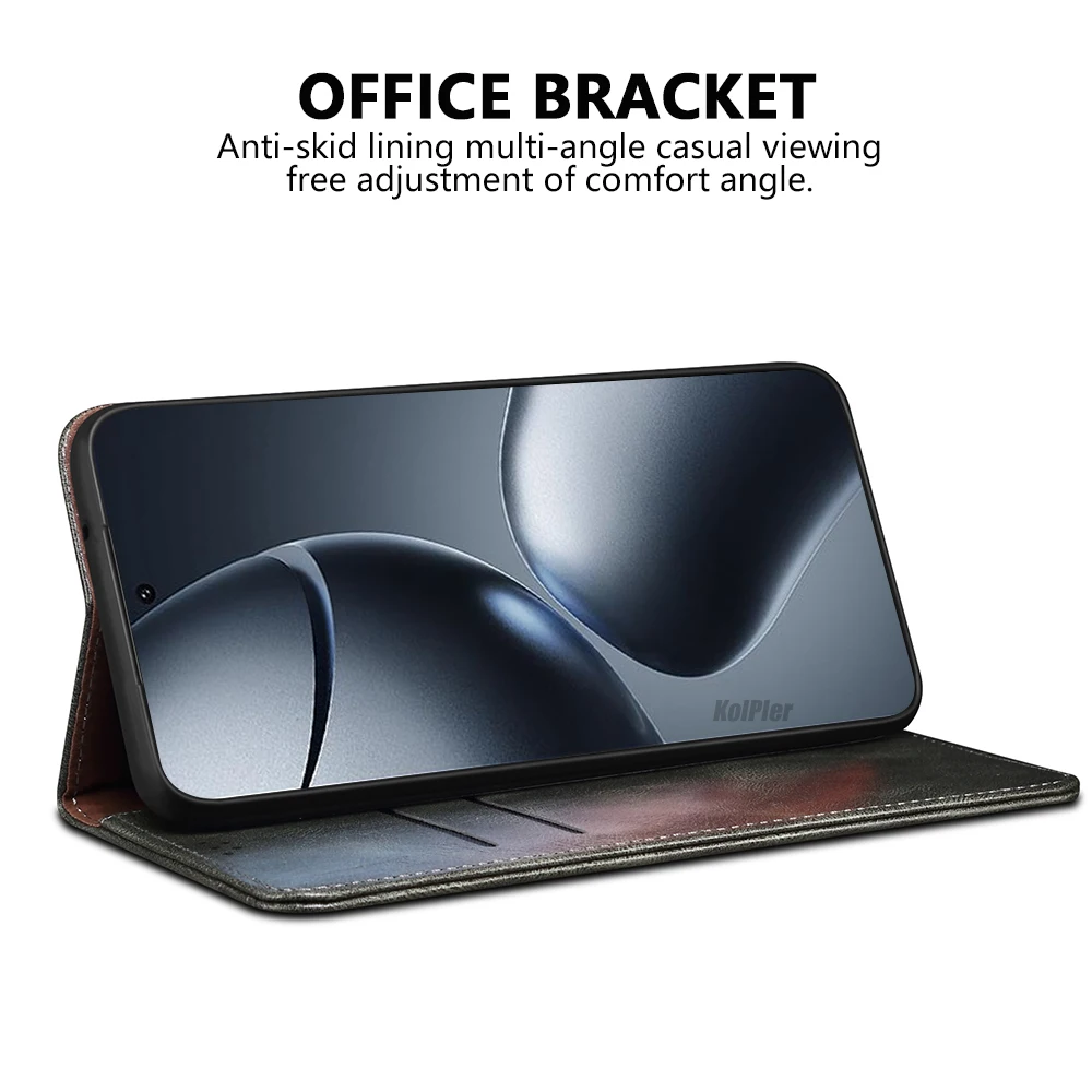 Деловой складной кожаный флип-чехол в стиле ретро для Xiaomi MI 14T PRO/MI14T слот карт