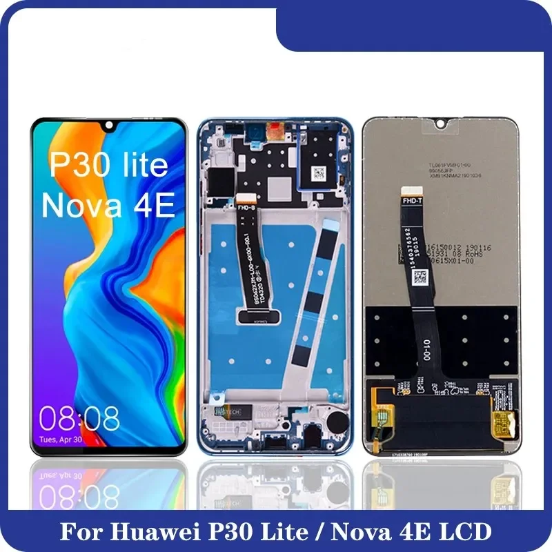 6 15 ''для HUAWEI P30 Lite ЖК-дисплей с сенсорным экраном и дигитайзером рамкой для Huawei