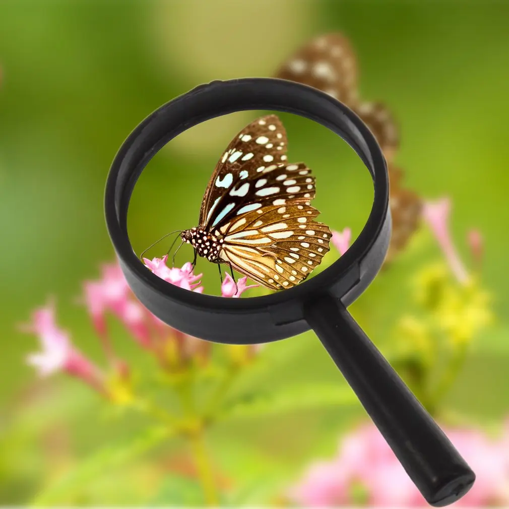 

NEW Reading 5X Magnifier Hand Held Magnifying Acrylic 25mm Mini Pocket Magnifying Glass Lens Reading Microscope
