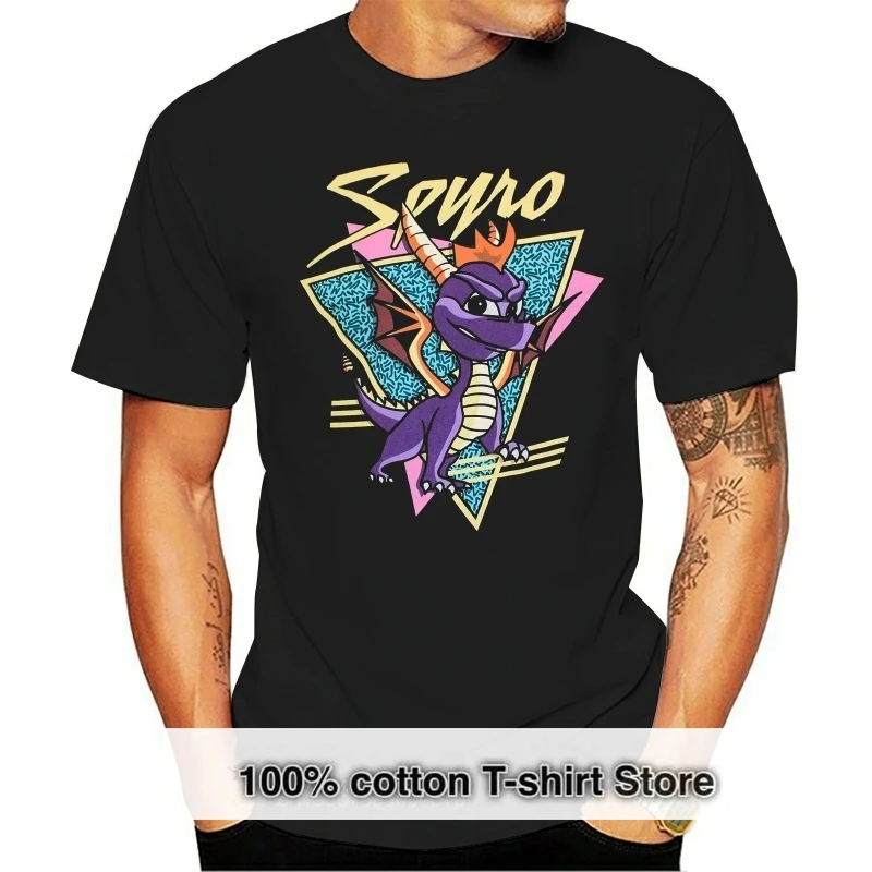 

Spyro - Retro Logo - Mens T Shirt Loose Size Tee Shirt