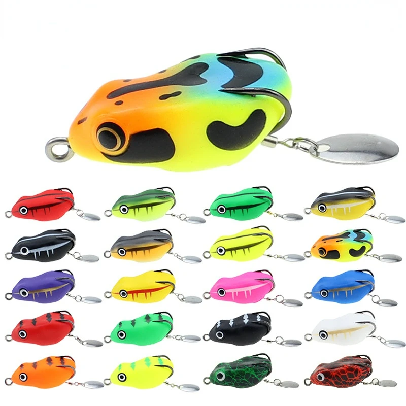 

1PCS Mini Thunder Frog 4.5cm 8g Blackfish Lure Lure Tough Silicone Soft Bait Fishing Gear Accessories