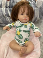 fbbd 40cm finished reborn baby doll tutti 100hand made by artist with hand rooted hair as videos art doll toys for children