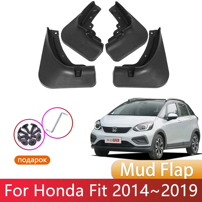 

For Honda Fit GK5 GH5 GP5 2014~2019 2015 2016 2017 2018 Mud Front Rear Anti-splash Mudguards Fender Mudflap Car Accessories