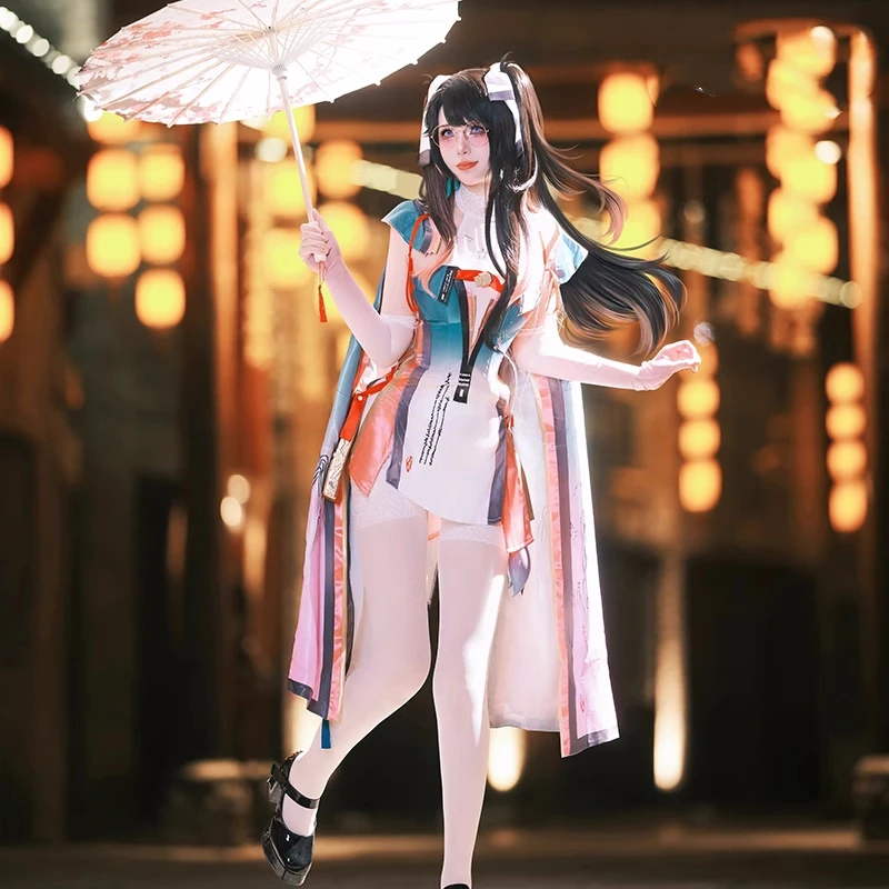 Zhezhi Косплей Костюм Wuthering Waves Аниме Женщины Девушки Сексуальное Платье Одежда Для