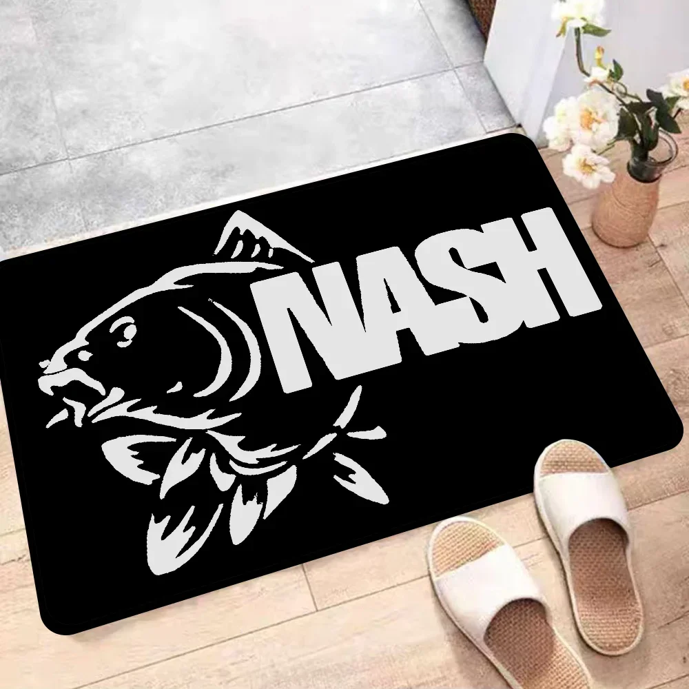Фото Коврик для двери с логотипом Nash Fishing, моющийся, нескользящий, для гостиной, дивана, стула, коврик для кухни, прикроватные коврики №2