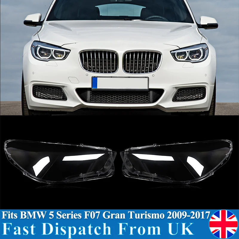 Крышка для передних фар автомобиля, Прозрачный Абажур для фар BMW 5 серии F07 2010-2017 GT525 GT530 GT535 GT550