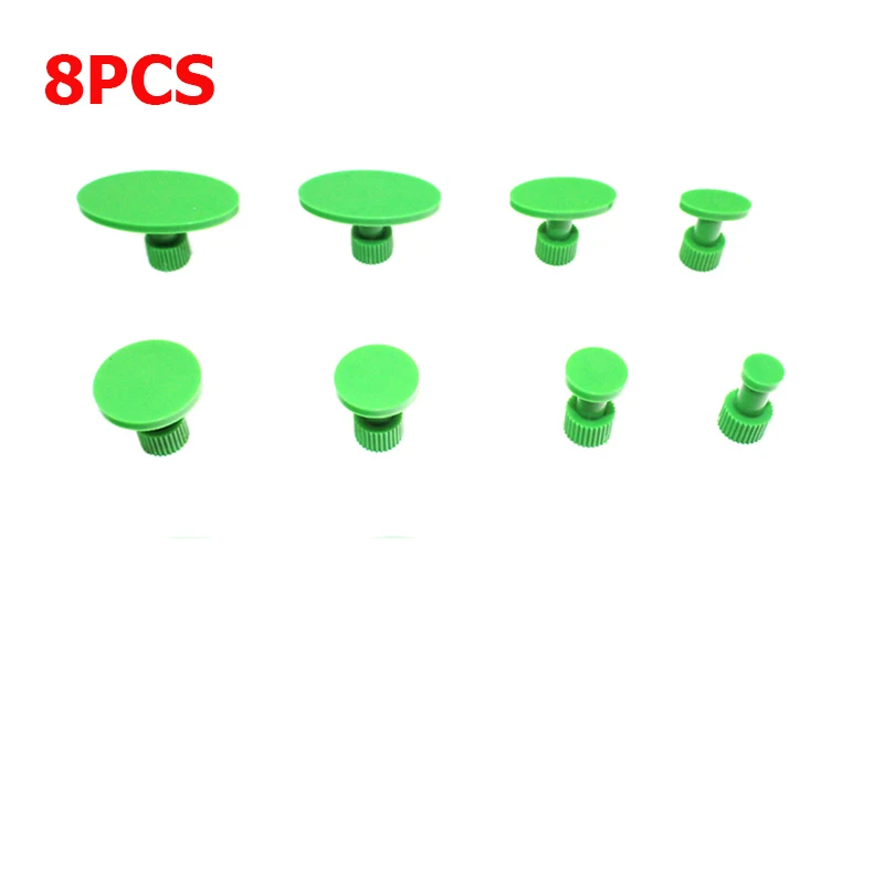 

Зеленые клеевые вкладки с гладкой поверхностью для системы съемника вмятин автомобиля, набор инструментов для ремонта вмятин от града, вкладки для вмятин