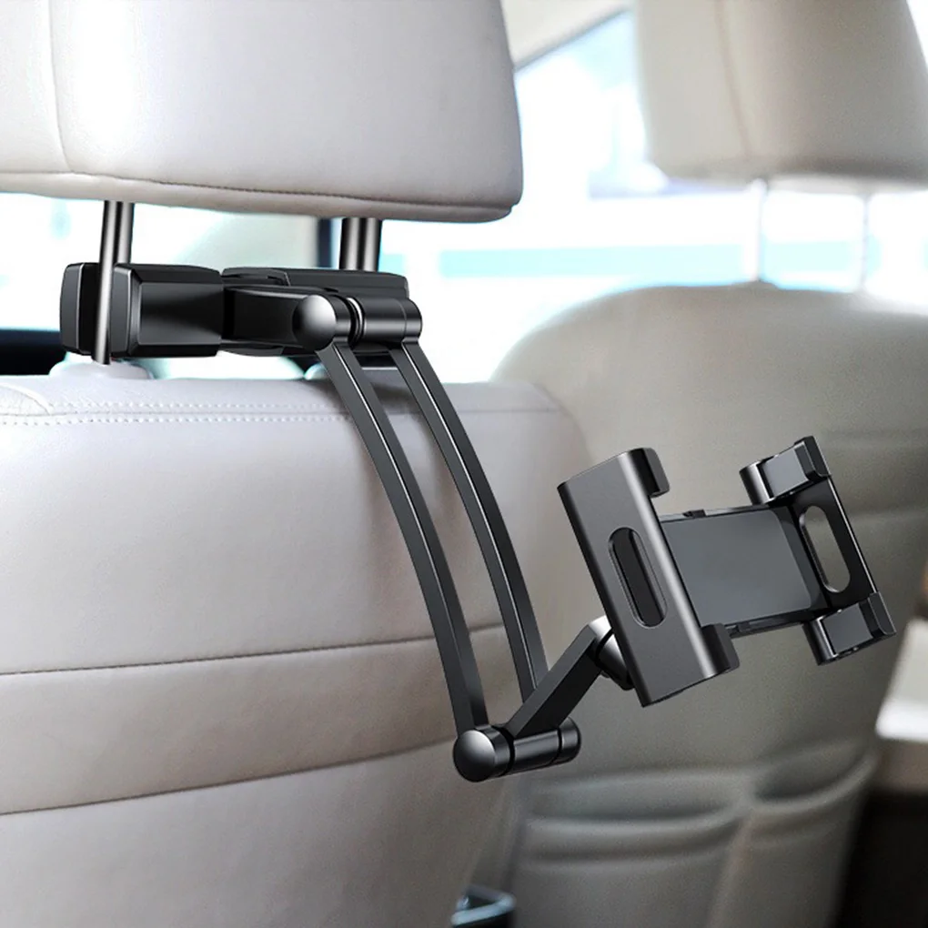 

Adjustable Car Rear Headrest Tablet Bracket Headrest Holder Long Arm 360 Degrees Rotating Mount