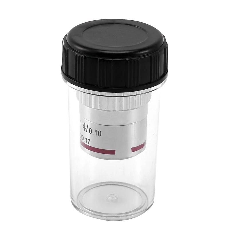 Microscope Plan Achromatic Objective Lens 4X Biological Metallurgical Objectives