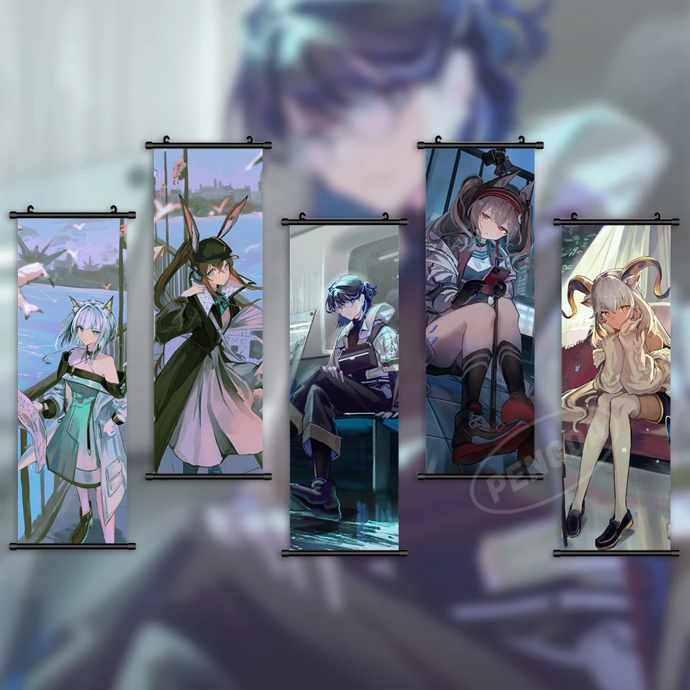 

Home Decoration Arknights Wall Artwork Kaltsit Painting Suzuran Hanging Scrolls Beeswax Modern Canvas Print Anime Picture Poster
