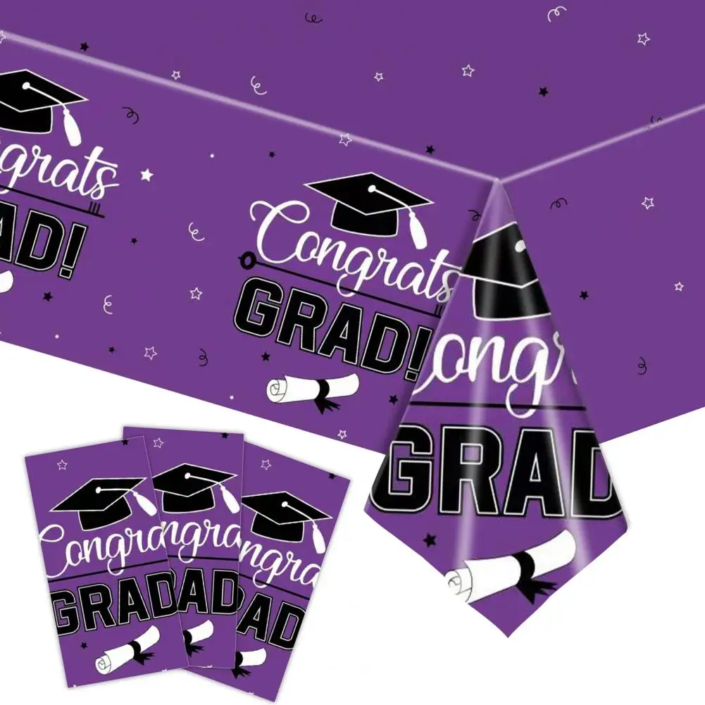 

Convenient Graduation Element Print Safe to Use 2023 Essential Graduation Tablecloths Dinner Tablecloth Party Supplies