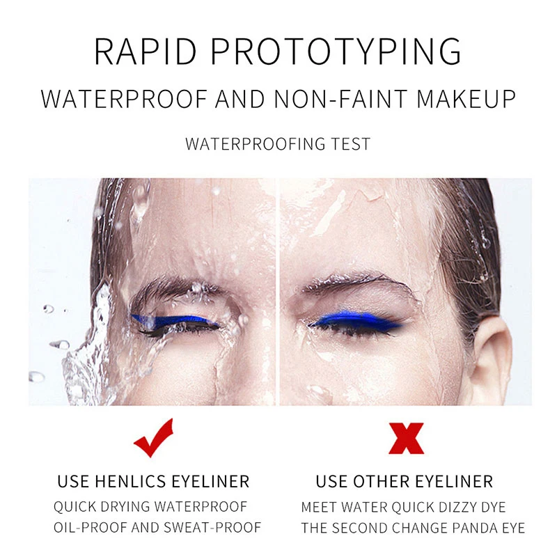 Подводка для глаз жидкая водостойкая 12 цветов |