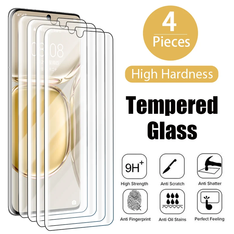 

4 шт. закаленное стекло для Huawei P50 P40 P30 P20 Pro P Smart S Z 2021 2020 2019 стекло для Huawei Y9 Y7 Y6 Y5 2019 стекло