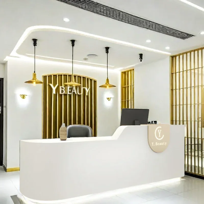 Counter Cash Register Atril Hallway Table Office Chairs Bellezza Reception Business Desks Folding Wall Customer Center Salon