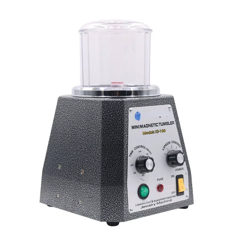 

KT100 Mini Magnetic Tumbler Magnetic Polishing Machine 110/220V Diamond Polishing Tumbler Gemstone Polisher Tumbler 1PC
