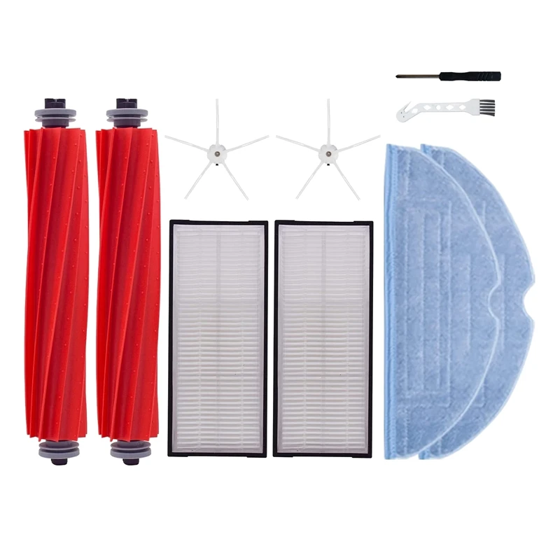 

10Pcs For Xiaomi Roborock S7 T7S T7S Plus Vacuum Cleaner Spare Parts Main Brush Side Brush Hepa Filter Mop Cloth