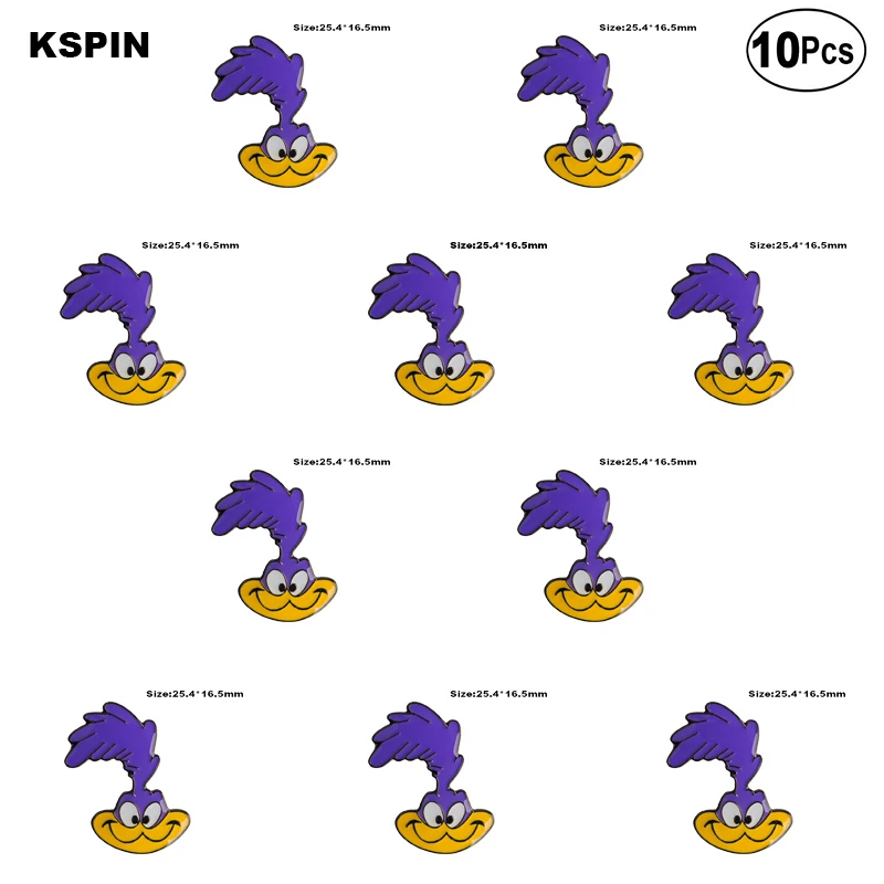 

Road Runner Badge Lapel Pin Flag badge Brooch Pins Badges 10Pcs a Lot