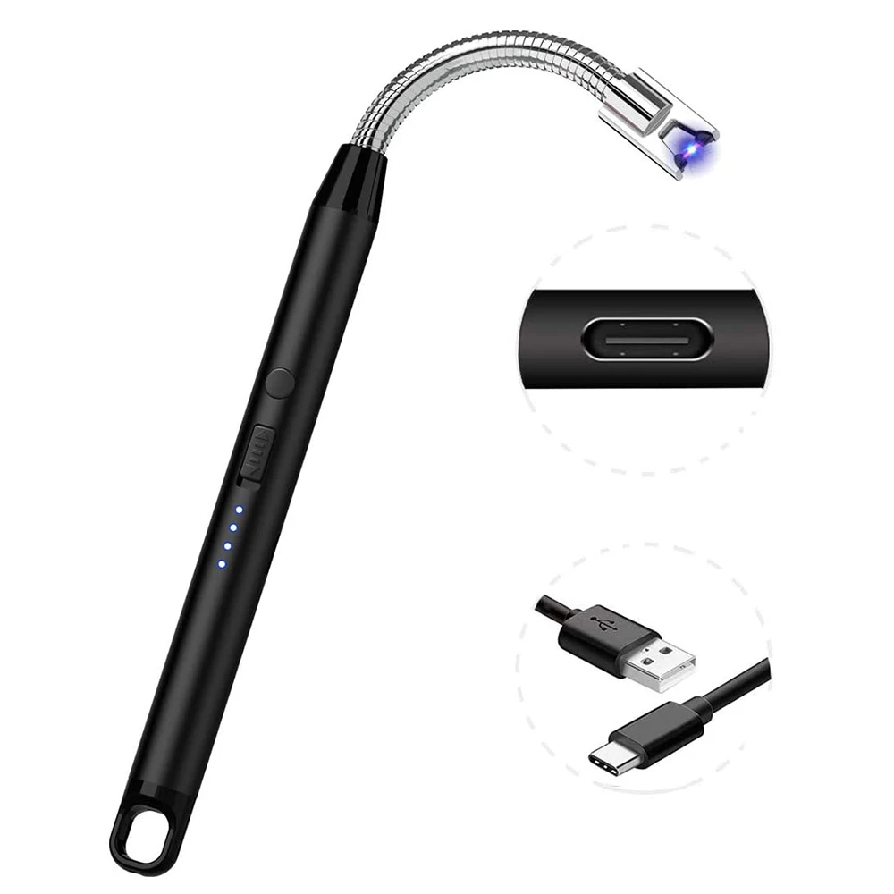 

Electric Lighter Electronic USB Plasma Long Arc BBQ Electronic Flameless Cool Lighters Windproof Candle Kitchen Camping Survival