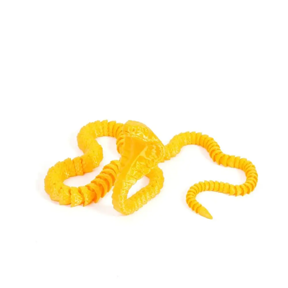 Гибкая 3D печатная змея реалистичная Viper имитация змеиного орнамента креативная