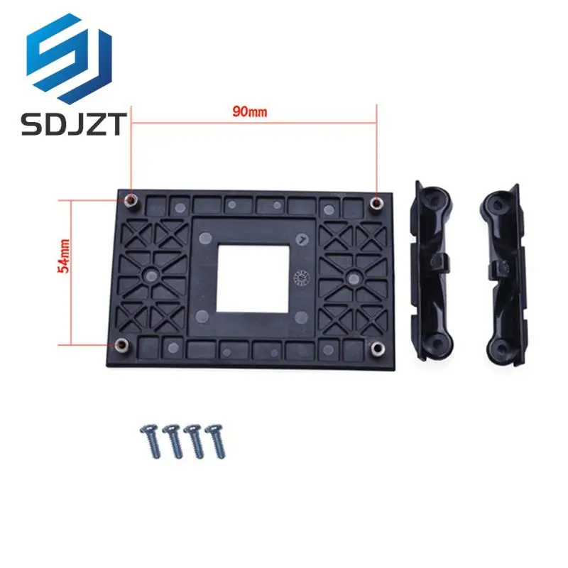 

AMD AM4 CPU Cooler Fan Bracket Heatsink Bracket Universal Backplane Mount CPU Radiator Fan Rack Kit 90x54mm