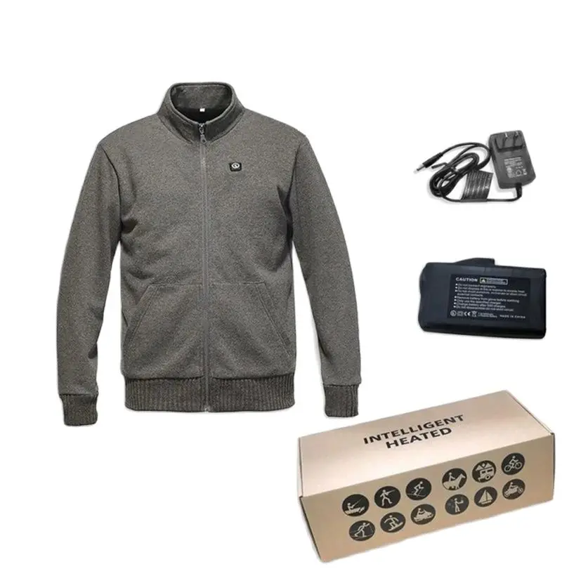 

Мужская куртка с подогревом и электрическим аккумулятором, 7,4 В, 5200 мАч, 3 уровня, зимняя теплая куртка с тремя режимами, контроль температуры