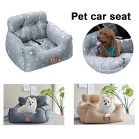 universal pet carrier car seat cover with safety belt cat puppy bag safe carry house dog seat bag basket pet car travel
