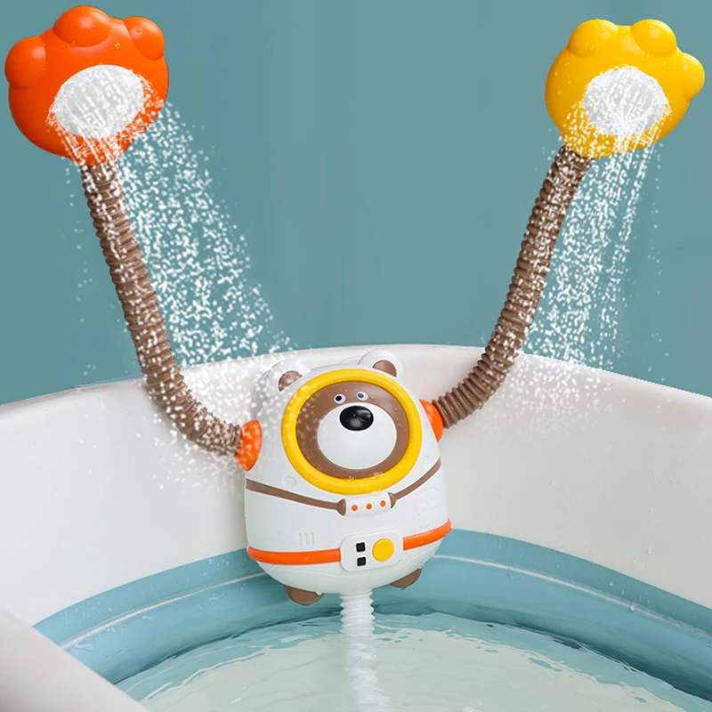 

1pcs Bath Toys Water Game Snail Bear Robot Spraying Faucet Shower Electric Water Spray Toy for Baby Bathtime Bathroom Kids Toys