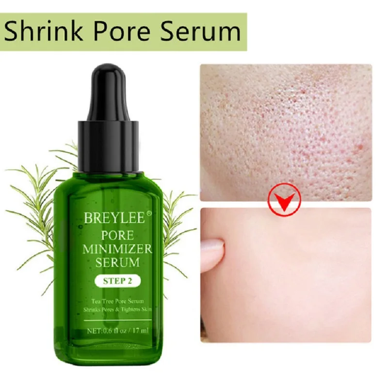 

BREYLEE Pores Serum Shrink Pore Blackhead Remover Treatment Nose Sticker Whitening Face Oil-Control Cleansing Purify Skin Care