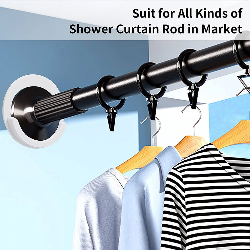 

No Drilling Bathroom Tiles Holder Curtain Rod Damage Elegant MULTIPLY INSTALLATION PRACTICAL DESIGN Smooth Walls