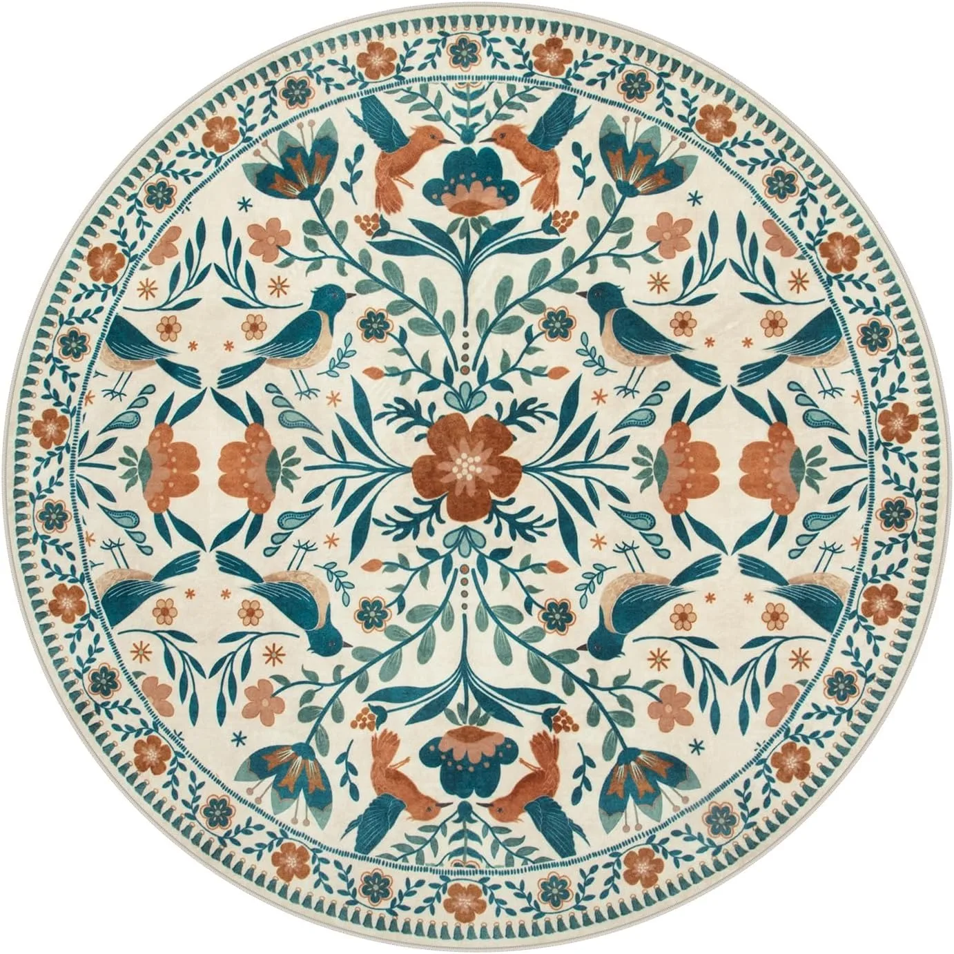 

Круглый шерстяной ковёр для гостиной и спальни, персидский стиль