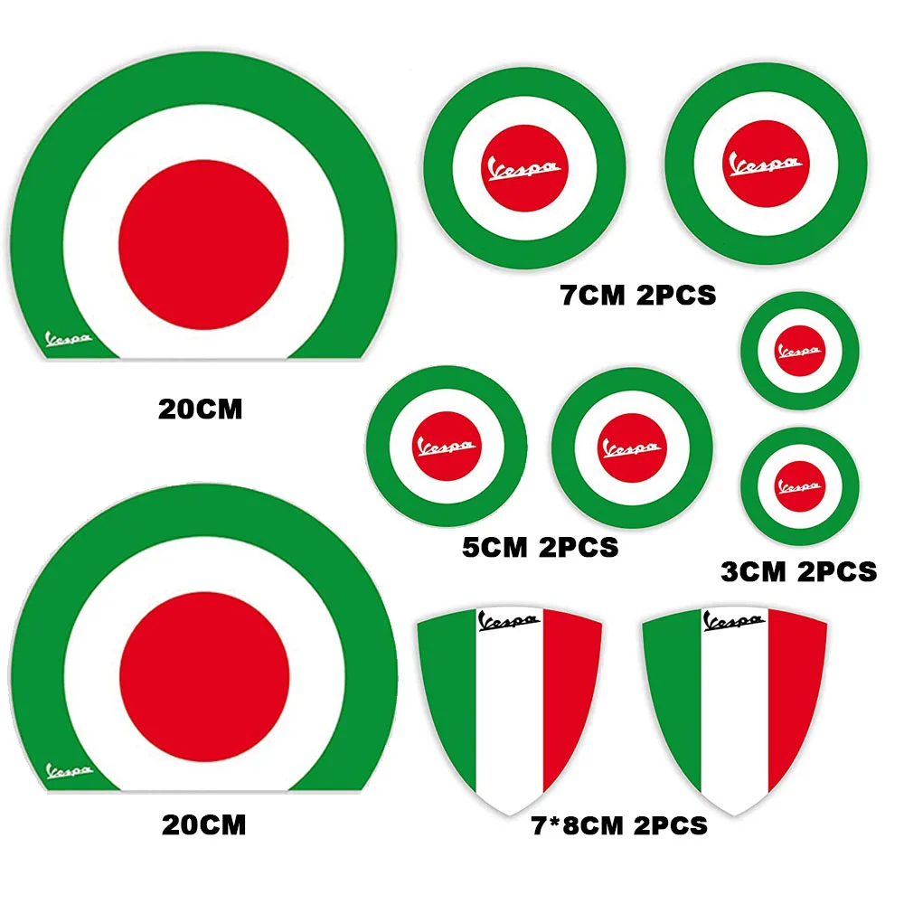 For VESPA PIAGGIO SPRINT GTS GTV LXV LT PX PRIMAVERA 150 250 300ie Motorcycle Decal Italy Scooter Reflective Sticker Accessori |