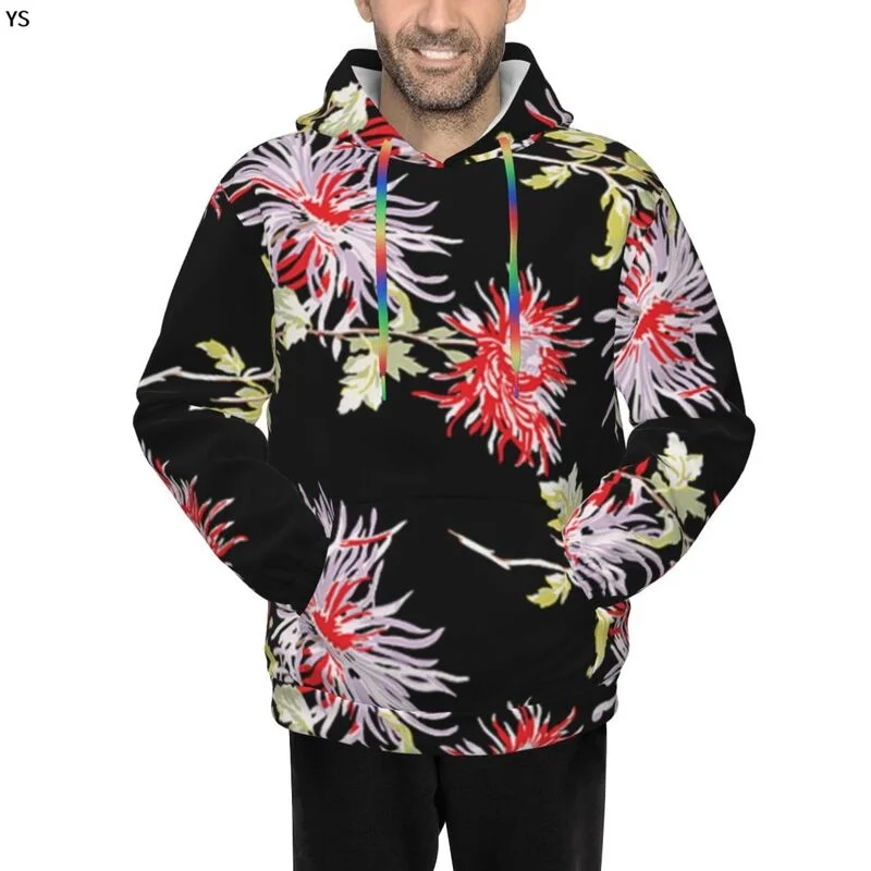 

Новинка 2022, мужской свитер с капюшоном и карманами, повседневная одежда, индивидуальный принт, весна-осень, дизайн: YSD173