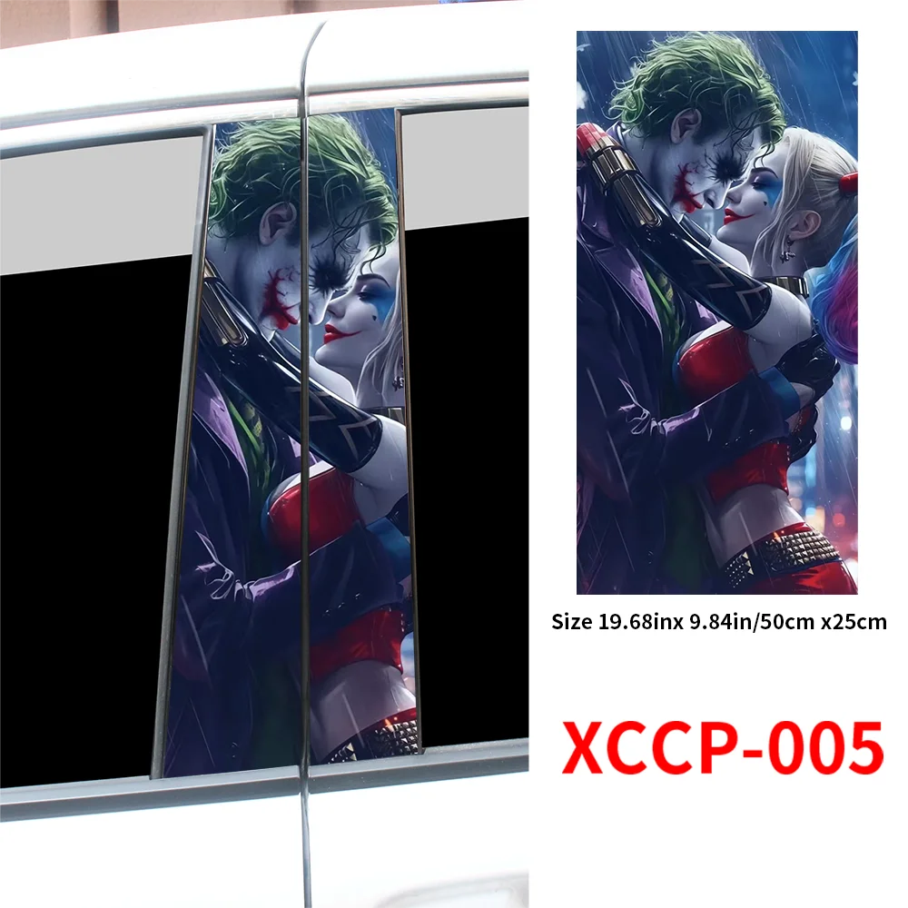 

Автомобильные наклейки Joker CP, водонепроницаемые Автомобильные украшения для столбов B, стойкие царапины, прочные автомобильные двери, виниловые наклейки, украшения для автомобилей