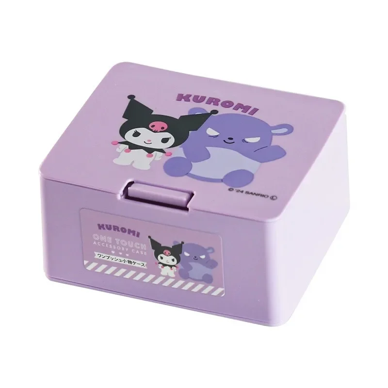 Miniso Kawaii Sanrio My Melody Kuromi Cinnamoroll ватные тампоны коробка для хранения ювелирных
